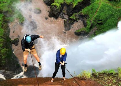 Abseiling at Sipi Falls