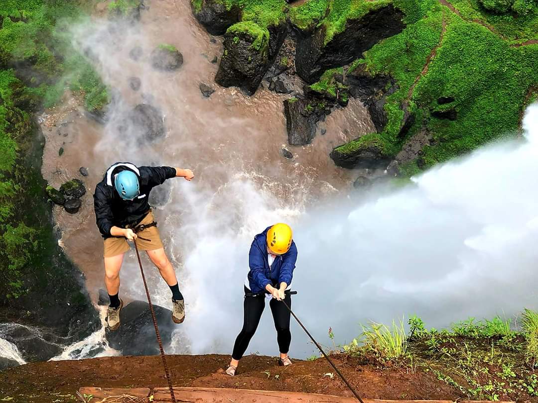 Abseiling at Sipi Falls