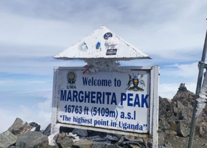 Hiking Margherita peak